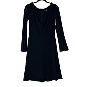 Giorgio Armani Dress Size 40 US 4 Black Classic Basic Minimal Designer Vintage